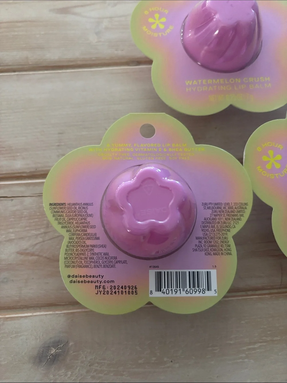 Watermelon Crush Hydrating Lip Balm - set of 3 (728)
